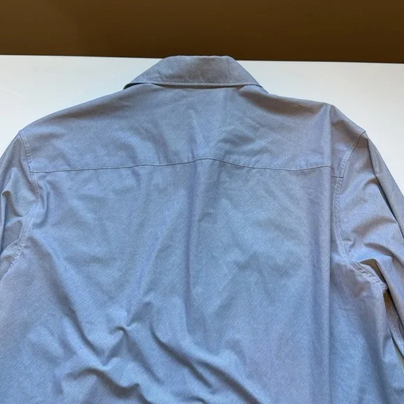 Zara Blue And White Stripe Dress Shirt Classic Professional Style - Picture 9 of 10